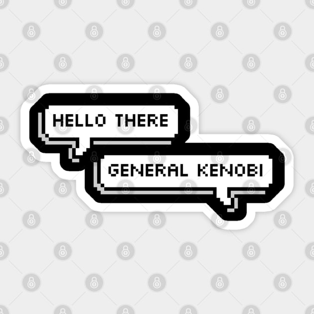 Hello There Sticker by ZeroKara